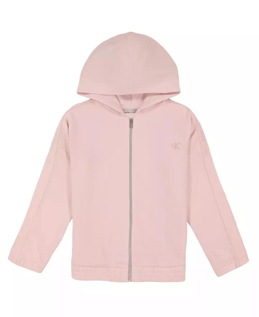 Calvin Klein Big Girls Shimmer Zip Hoodie 1