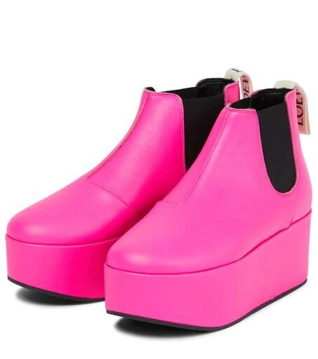 Loewe Leather platform Chelsea boots 5