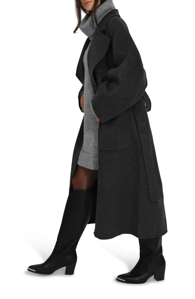 Belle 
Bloom Belted Wool Blend Coat 4