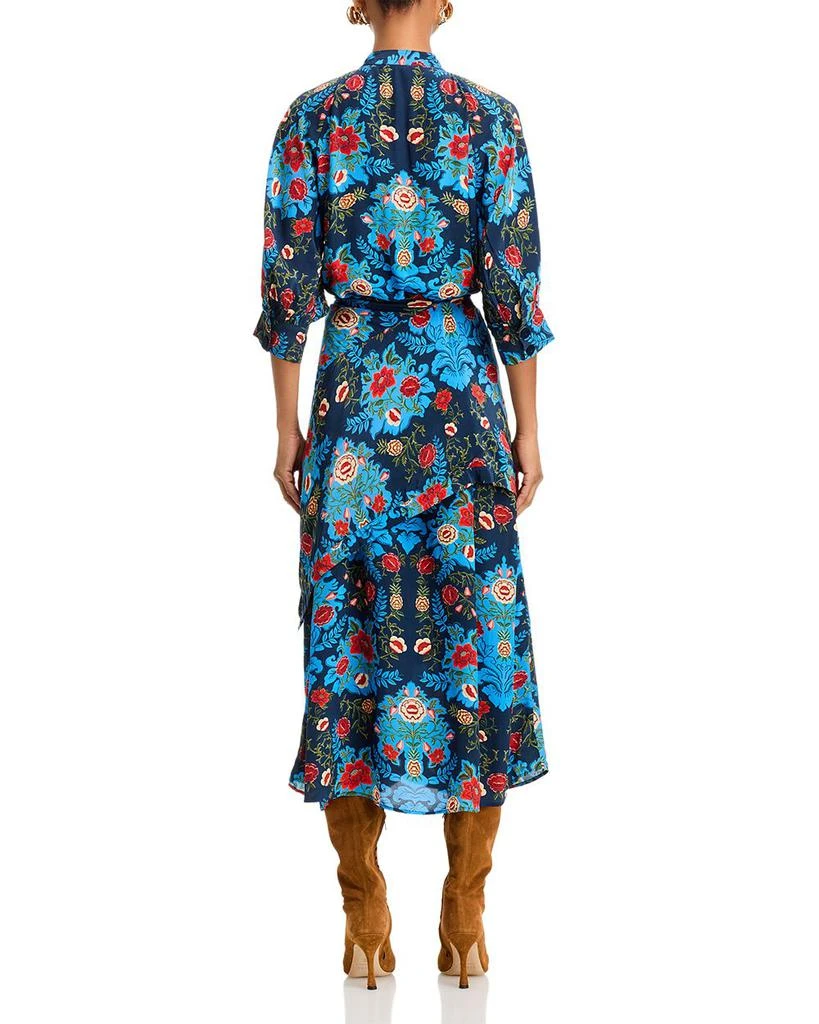 FARM Rio Arabesque Floral Tie Front Dress 4