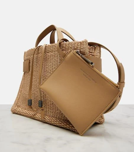 Brunello Cucinelli Essence Large raffia tote bag 6