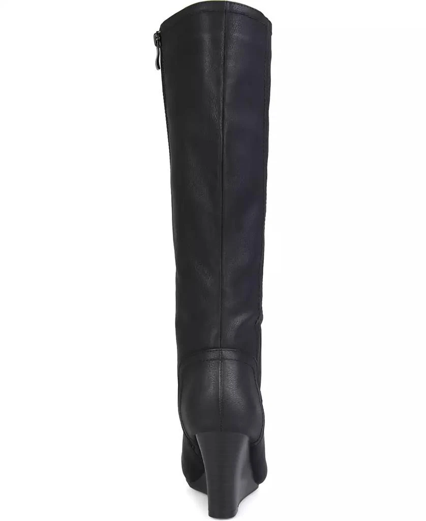 Journee Collection Women's Langly Knee High Wedge Boots 6
