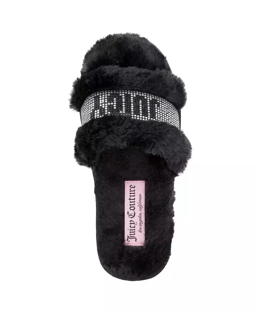 Juicy Couture Women's Halo Faux Fur Slip-On Slippers 4