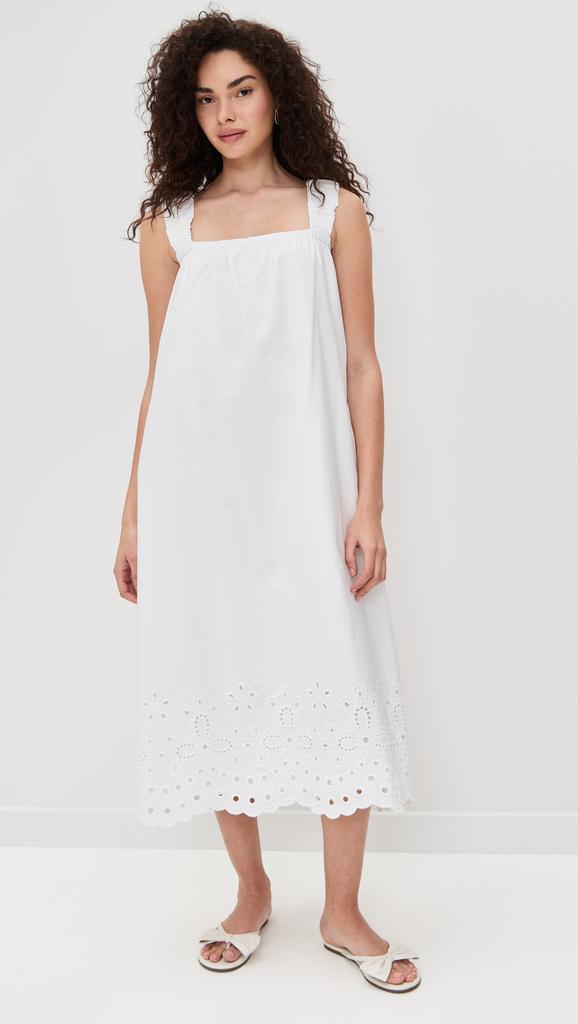 Pixie Market Cotton Eyelet Midi Dress