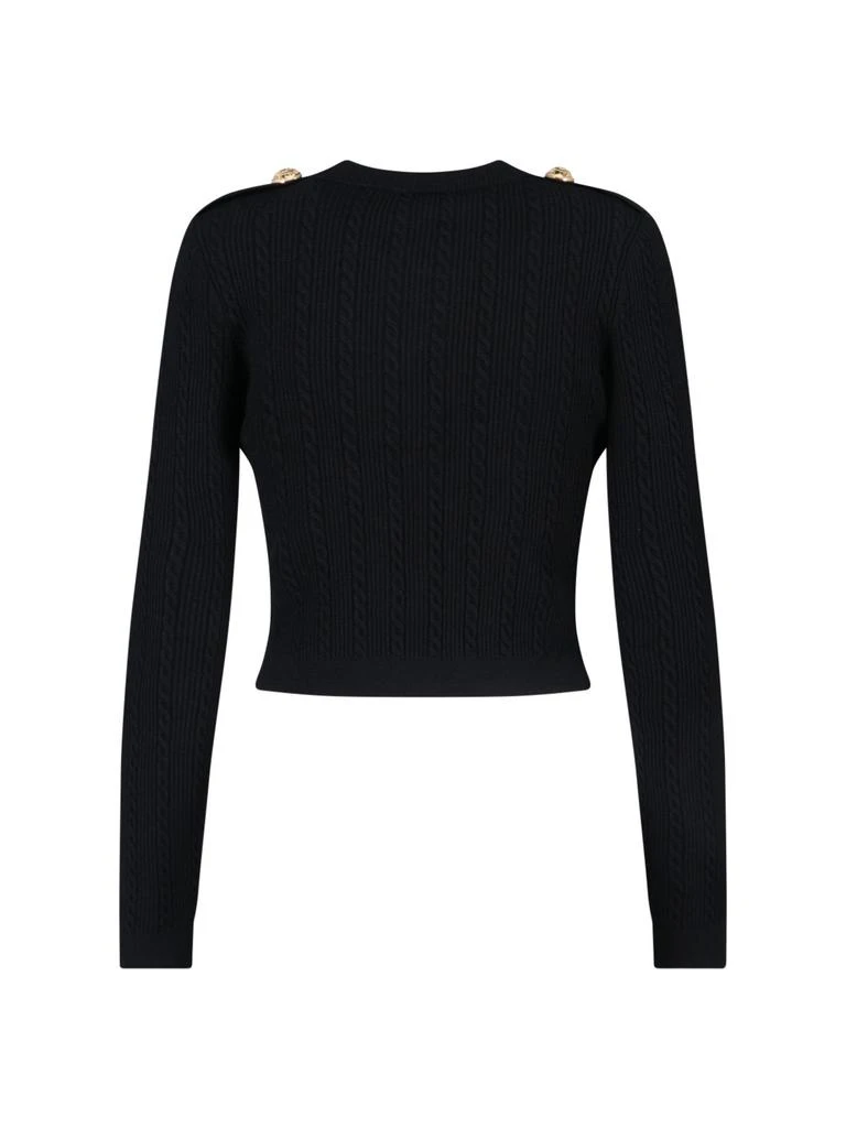 Balmain Balmain V-Neck Long Sleeved Knitted Cardigan 2