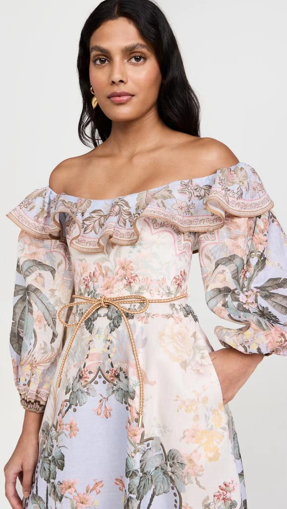 Zimmermann Wylie Off-Shoulder Midi Dress 2