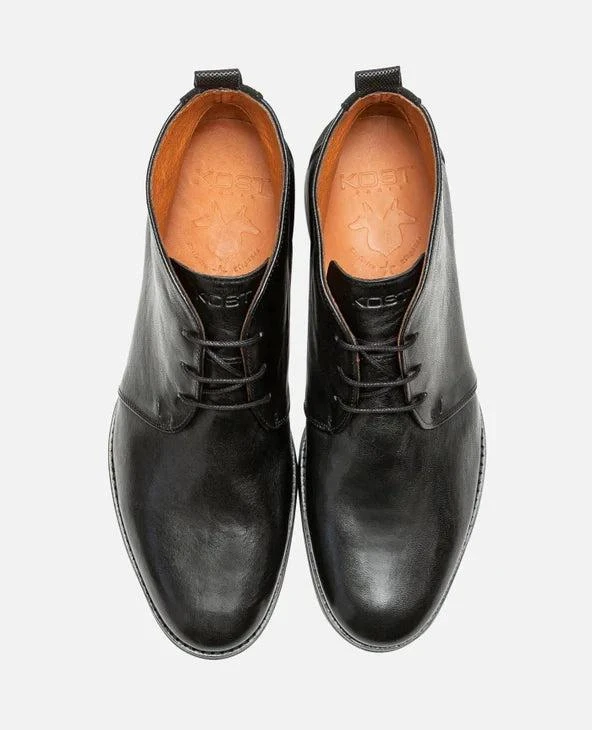 Sélection Mode Éthique Kost Paris - Boots Chukka En Cuir Tannage Végétal | Noir "Madison 51 Noir" 2