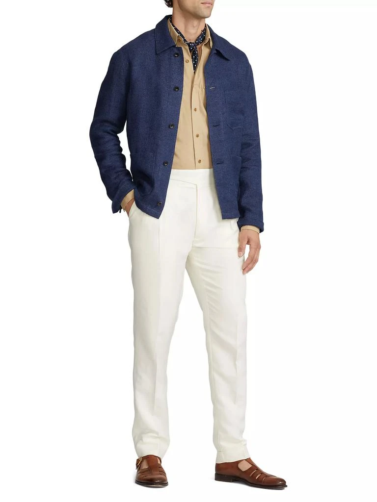 Ralph Lauren Gregory Silk & Linen-Blend Trousers 2
