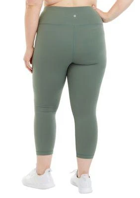 Yogalicious Plus Size High Rise Interlock Cropped Leggings 2