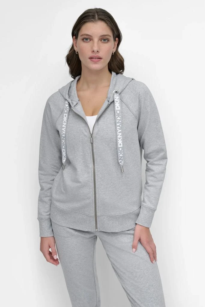 DKNY LOGO DRAWSTRING PERFORMANCE HOODIE 1
