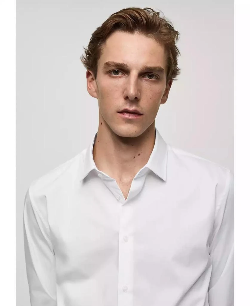 Mango Men's Stretch Cotton Shirt 10