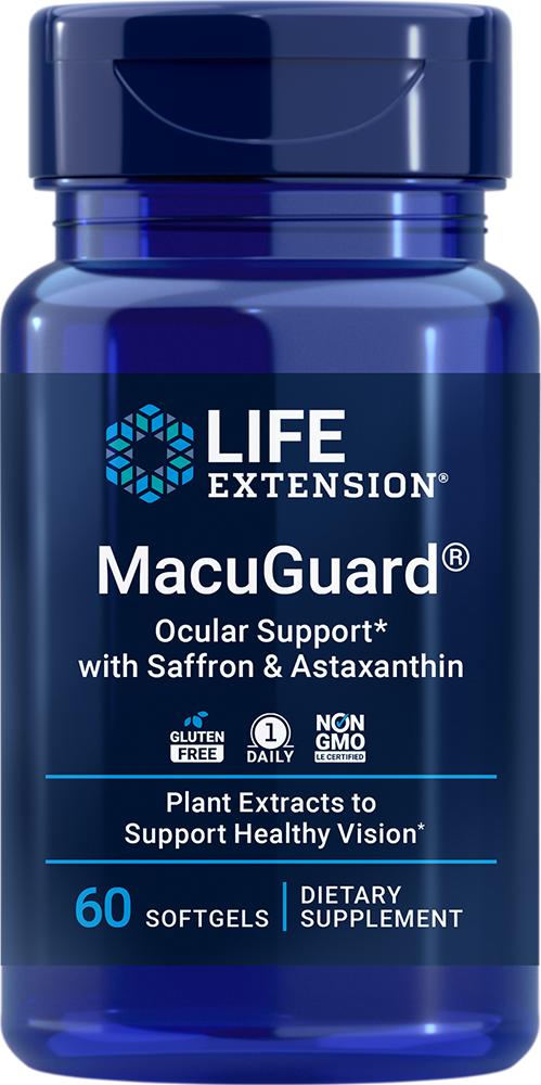 Life Extension Life Extension MacuGuard® Ocular Support with Saffron & Astaxanthin (60 softgels)