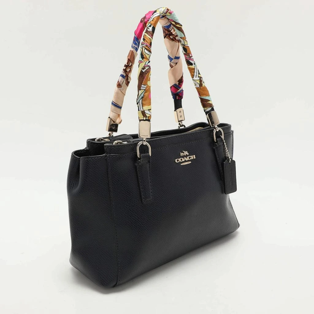 Coach Coach Navy Blue Leather Mini Chirstie Top Zip Tote 3