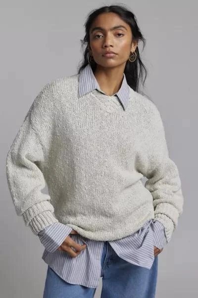 BDG BDG Van Oversized V-Neck Dad Sweater 4