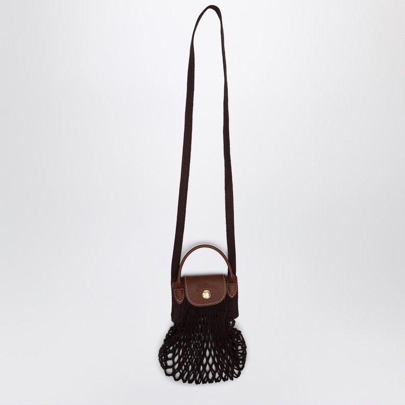 バッグ・カバンその他 Longchamp Le Pliage Filet L bag Eggplant Le Pliage Filet L Mesh bag Eggplant - Canvas | Longchamp US