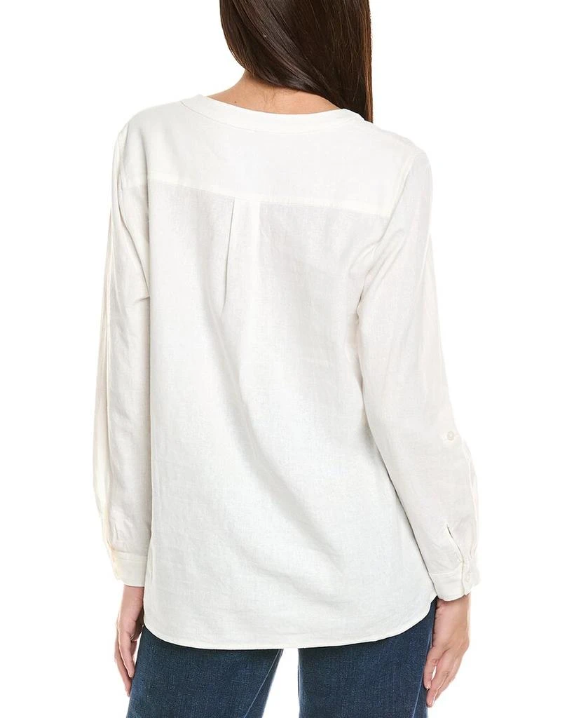 JONES NEW YORK Button Front Linen-Blend Tunic 2
