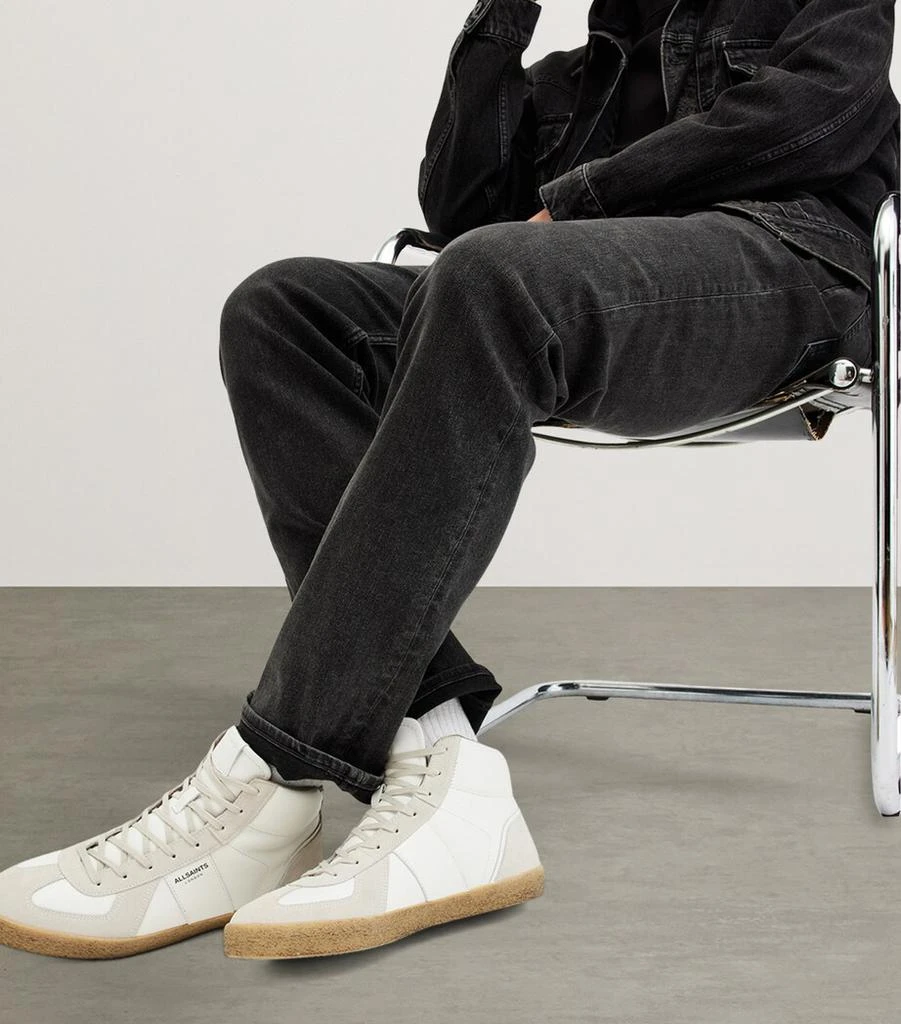ALL SAINTS Leather Jaimee High-Top Sneakers 3