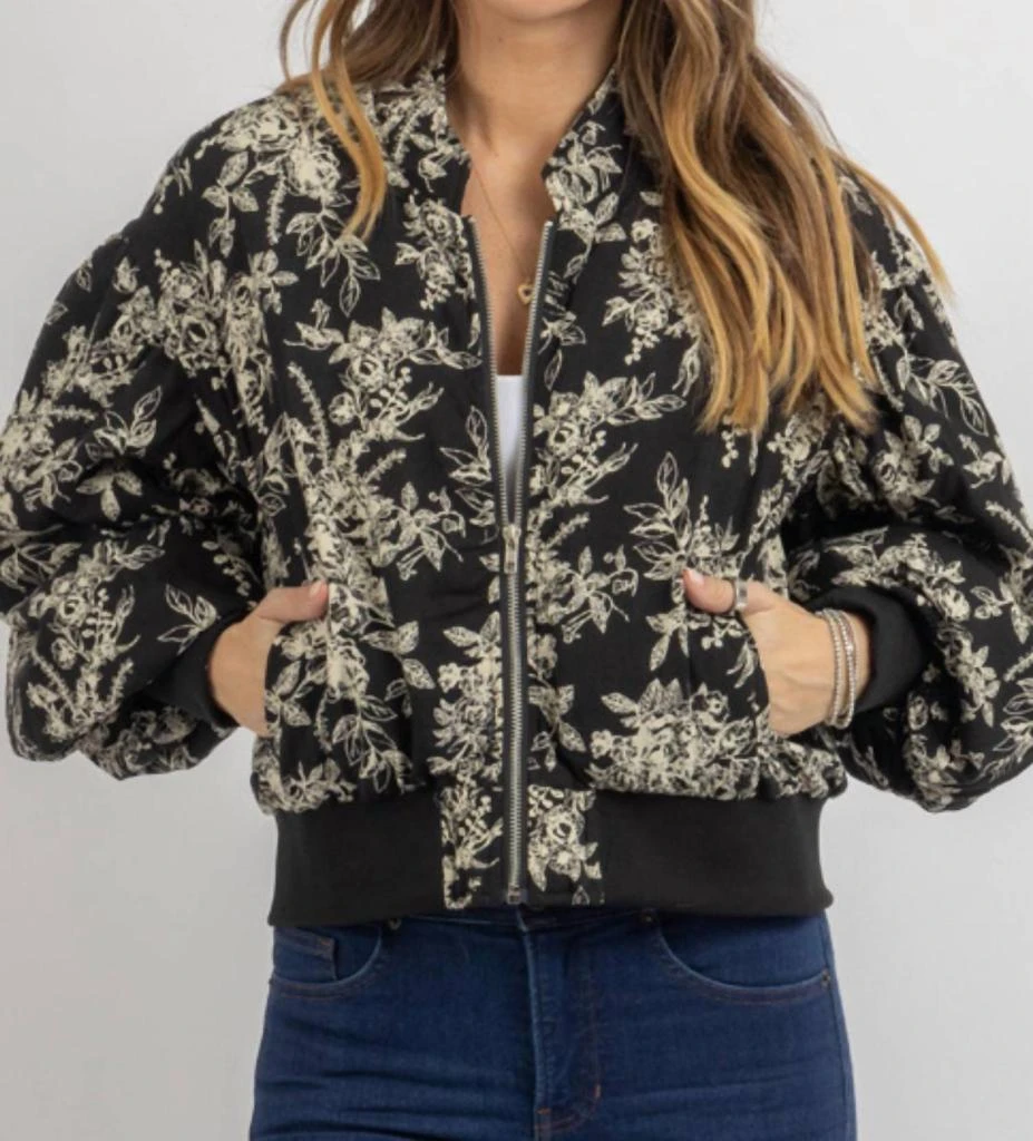 &merci Gardener Bomber Jacket In Black 1