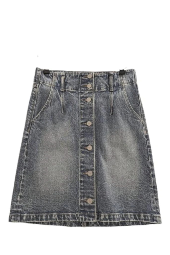 Habitual Women's Denim Button Down Mini Skirt 1