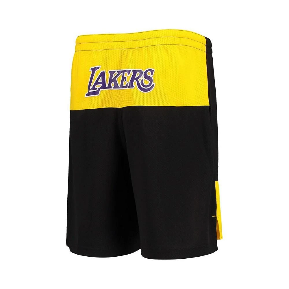 Outerstuff Big Boys LeBron James Black Los Angeles Lakers Pandemonium Name and Number Shorts 4