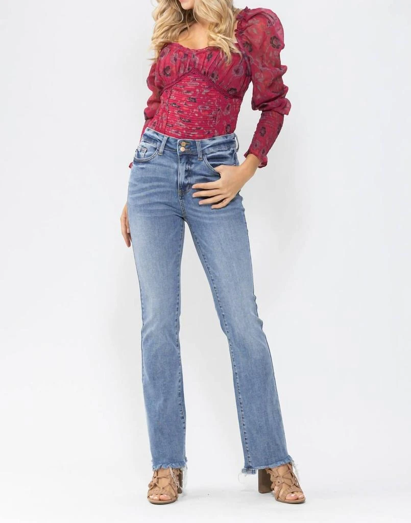 Judy Blue Judy Blue - Double Button Bootcut Jeans 1