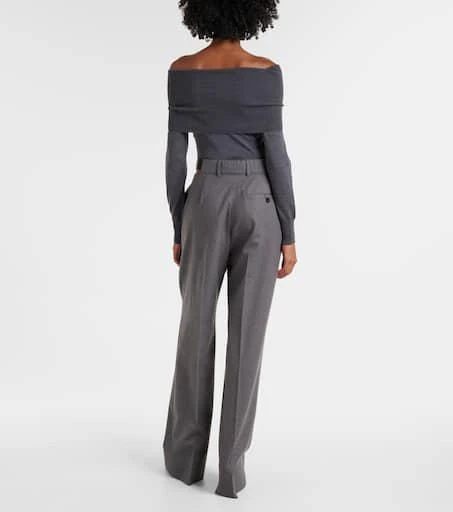 Stella McCartney Wool flannel straight pants 3