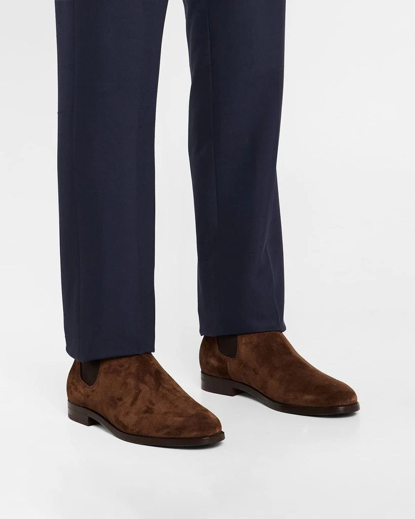 Ralph Lauren Men's Grantly Suede Mid-Cut Chelsea Boots 2