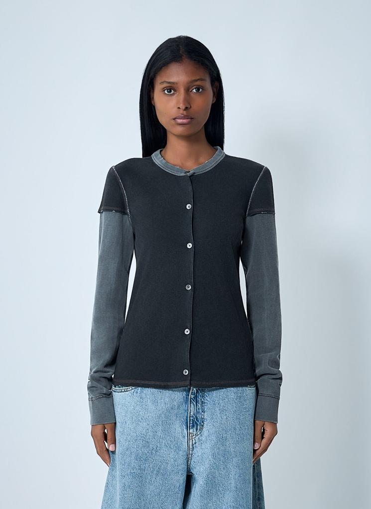 Shop Gray Sonar V-Neck Sweater on Sale at BeyondStyle – Get