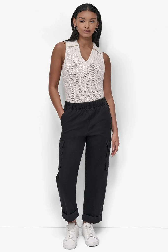 DKNY HIGH-RISE PULL-ON CARGO JOGGER 5