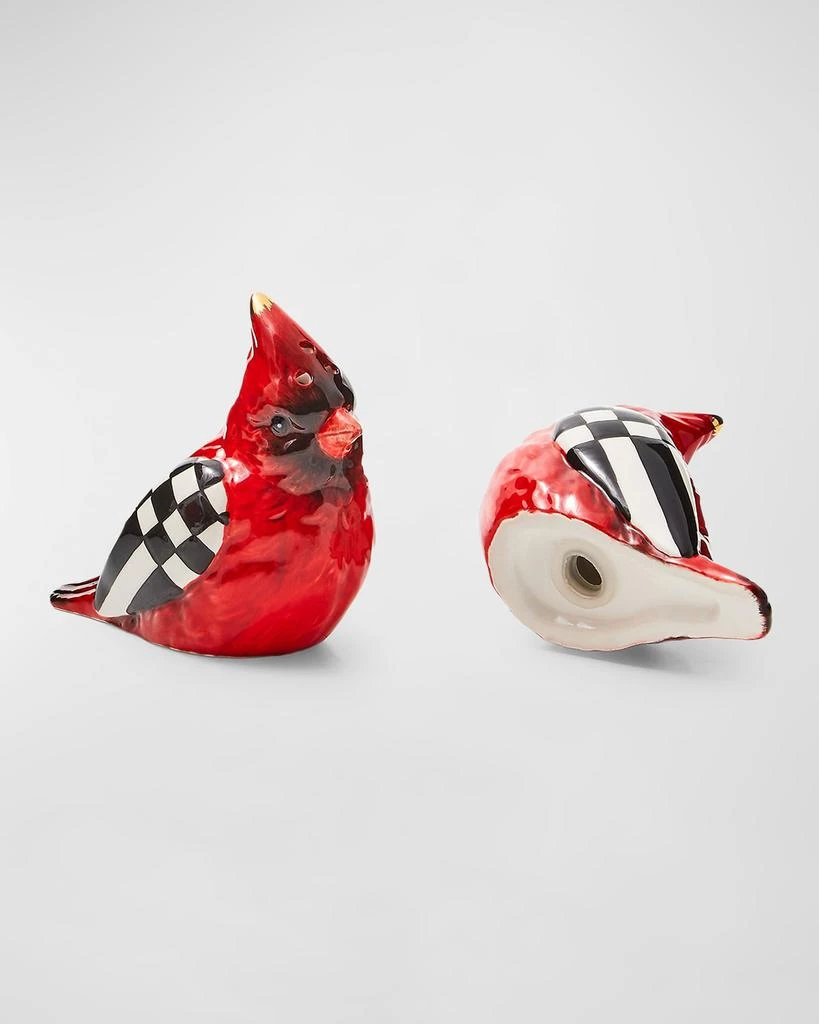 MacKenzie-Childs Cardinal Toile Salt & Pepper Shaker Set 2