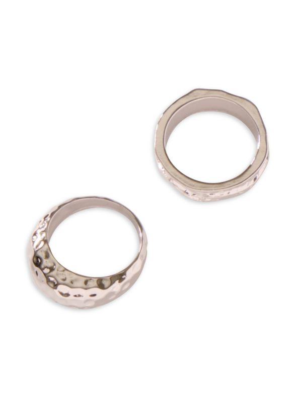 8 Other Reasons Hit The Jackpot 2-Piece Textured Ring Set