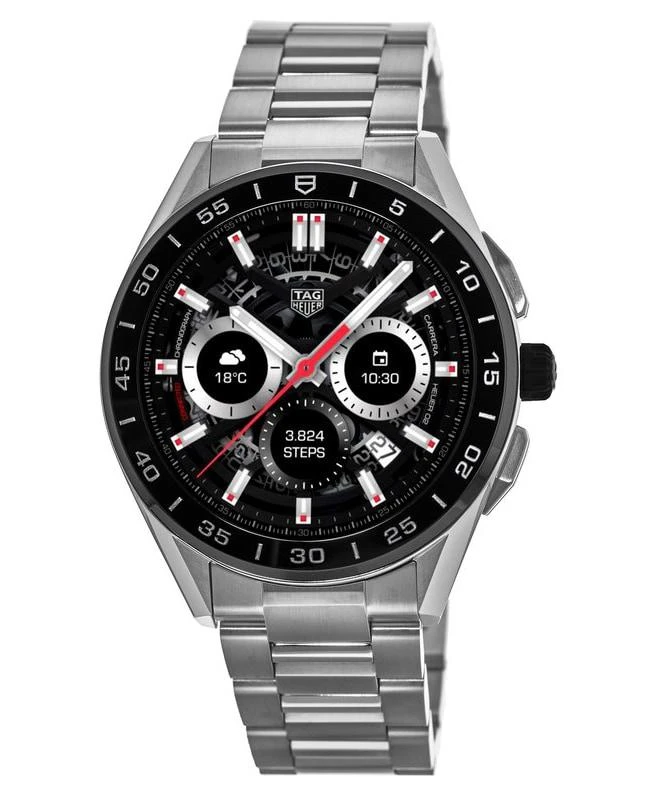 TAG Heuer Tag Heuer Connected 45mm Black Dial Stainless Steel Men's Watch SBG8A10.BA0646 1