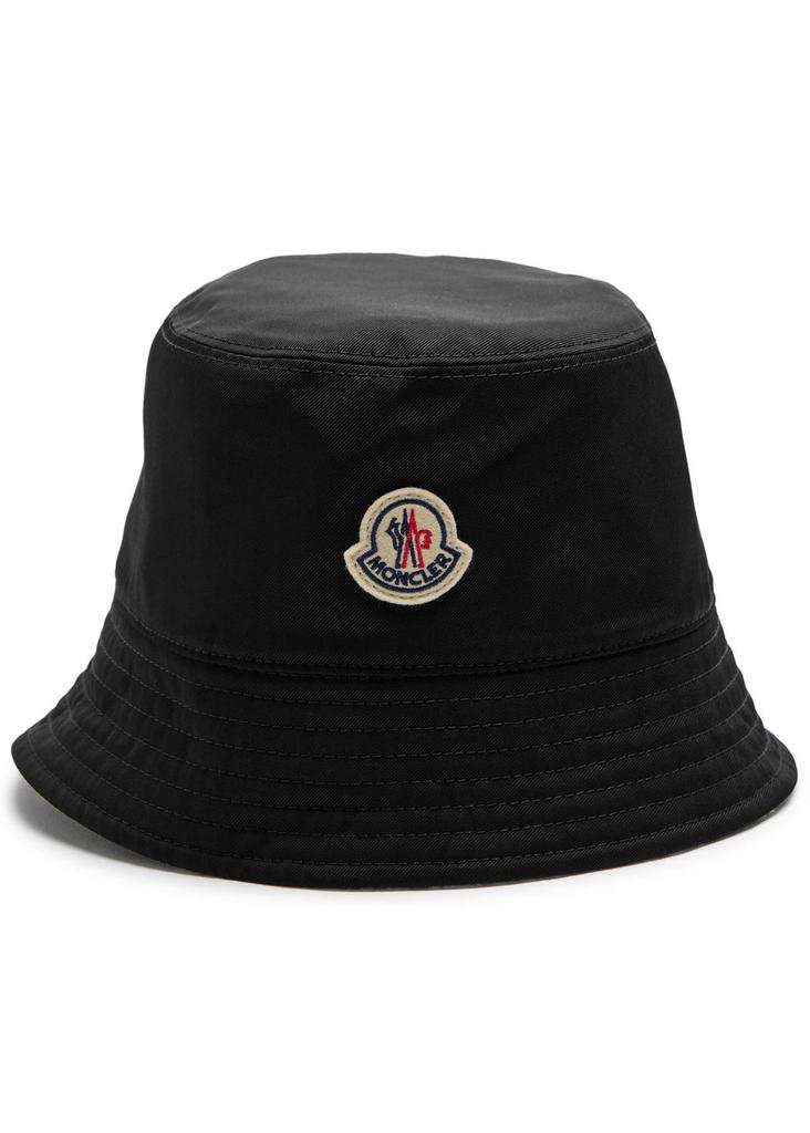 Moncler Reversible houndstooth wool-blend bucket hat - Hats