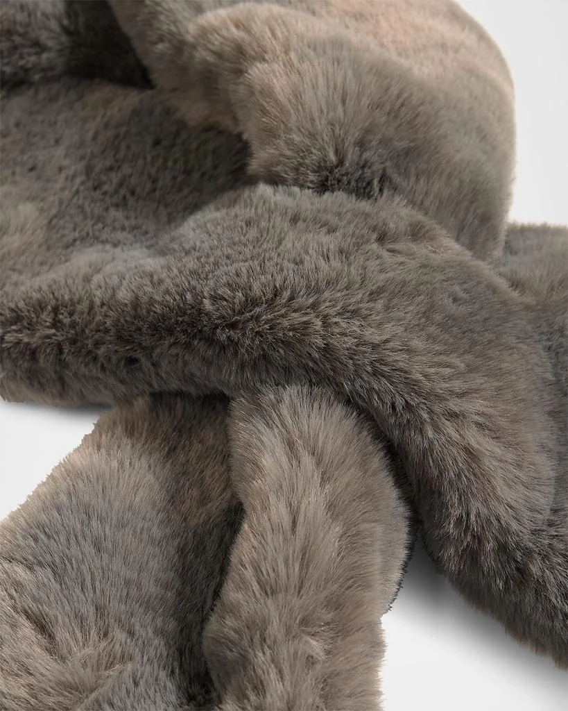 Surell Accessories Faux-Fur Pull-Through Scarf 4