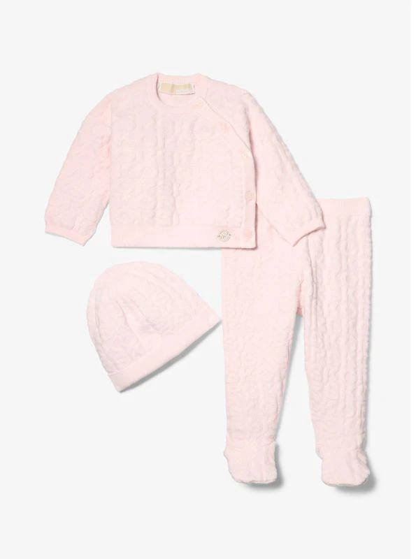 Michael Kors 3-Piece KORS Cotton Terry Blend Baby Pajama Set 1