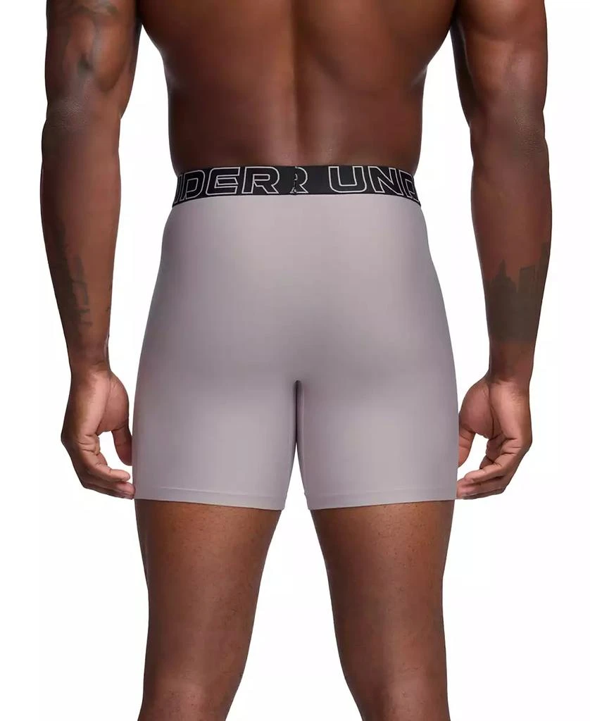 Under Armour Men's 3-Pack Performance Tech Solid 6" Boxer Briefs 3