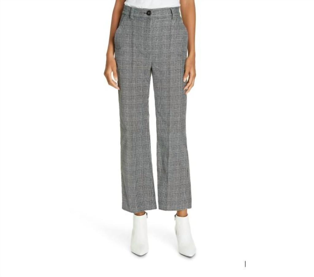 Rebecca Taylor Rebecca Taylor - Houndstooth Plaid Velvet Crop Pants