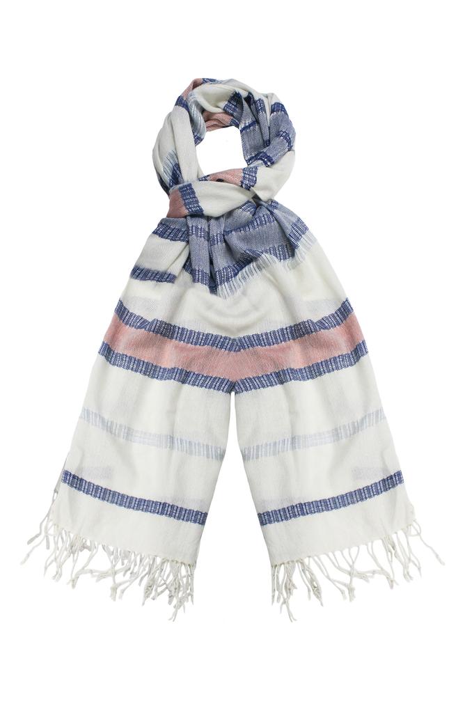 Laundry by Shelli Segal Stripe Gauze Scarf