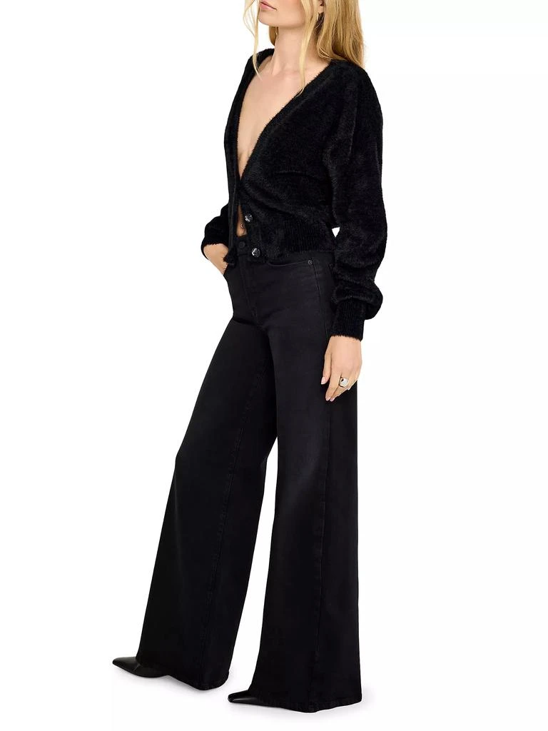 Good American Soft Tech Good Waist Palazzo Jeans 4