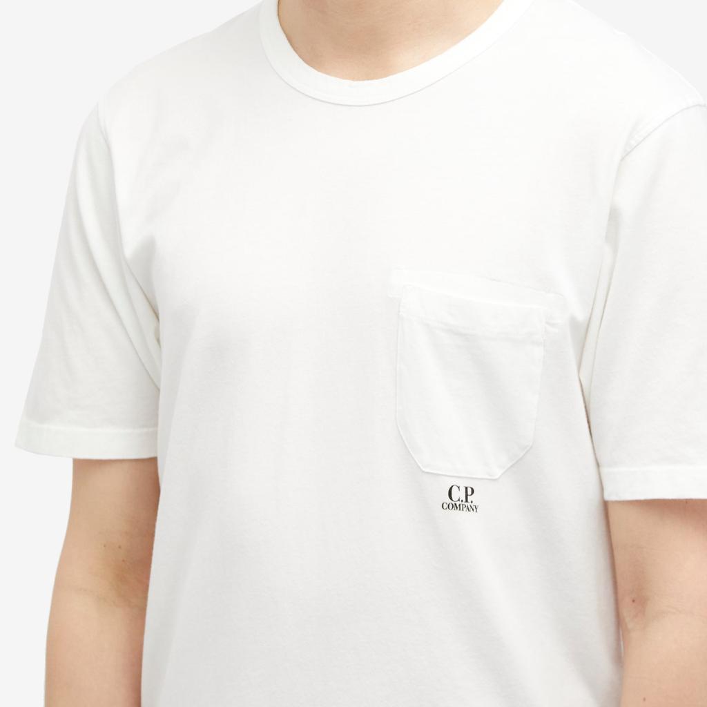 【C.P. COMPANY】Chest Logo Pocket Short Sleeve T-shirt C.P Company Pocket Logo T-Shirt Mens Size M/L Gray Short