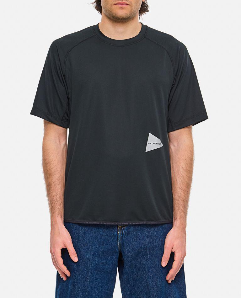 AND WANDER|SHORT-SLEEVED ROUND NECK T-SHIRTS (And Wande And Wander And Wander Logo Printed Short Sleeved Shirt