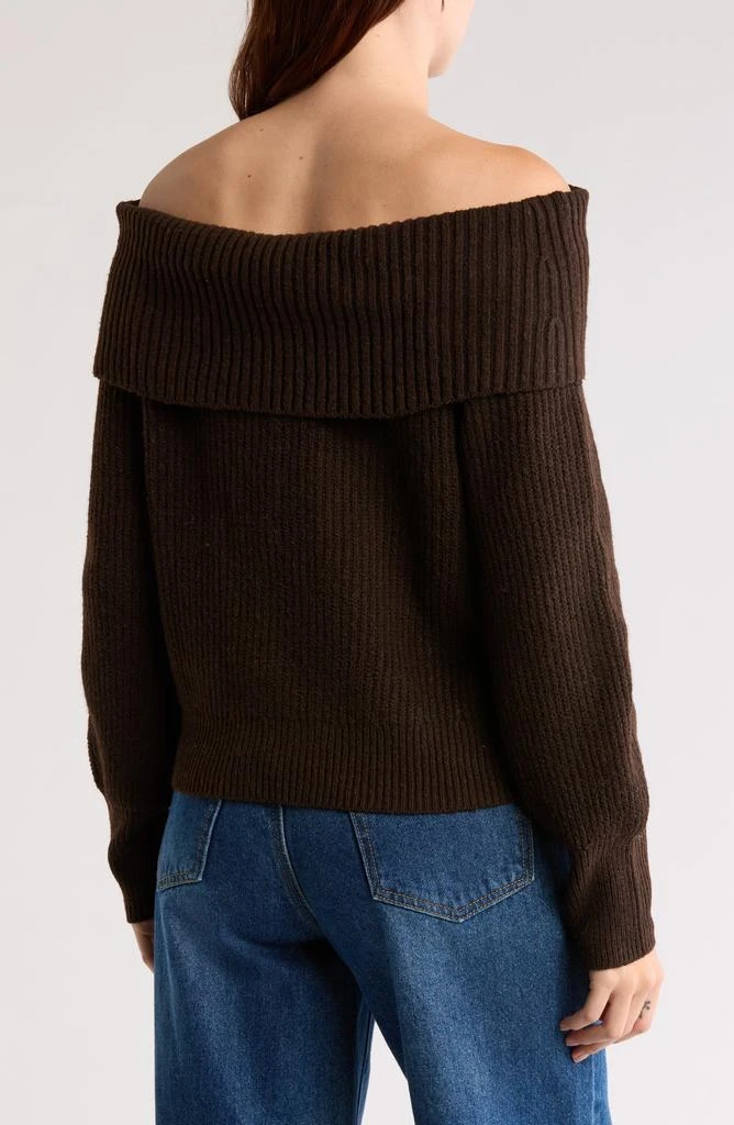 Abound Foldover Off the Shoulder Sweater 2