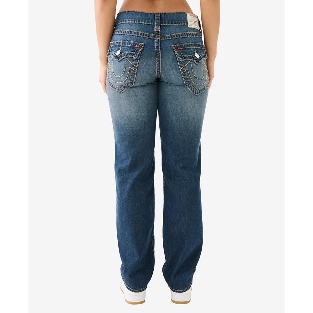 True Religion Women's Ricki Flap Big T Relaxed Straight Jean