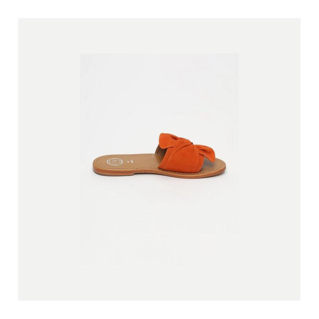 White Sun Mules Simpatica - Orange Goat Suede - Orange 2