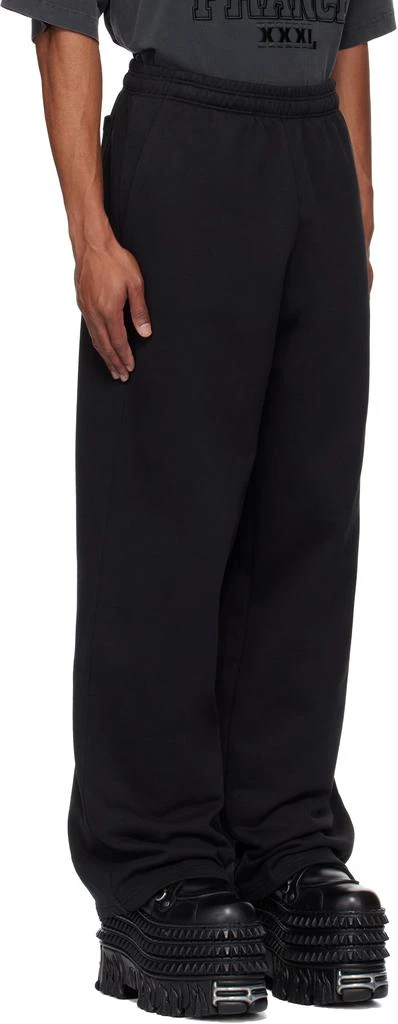 Vetements Black Embroidered Logo Sweatpants 2