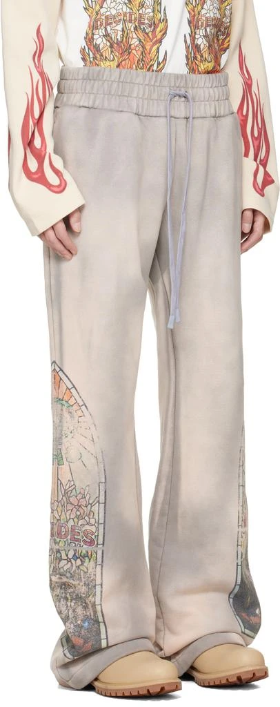 Who Decides War Taupe Faded Sweatpants 2