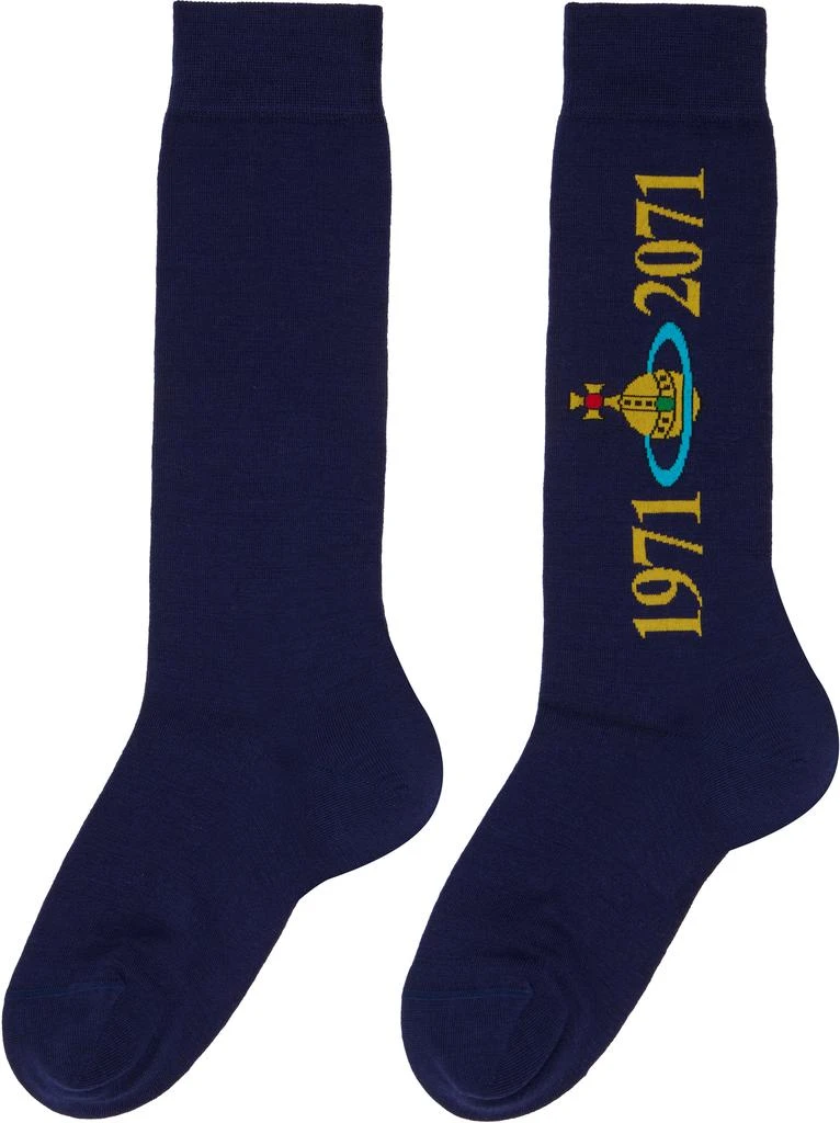 Vivienne Westwood Navy Soccer Socks 2