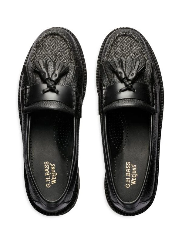 G.H. Bass Esther Kiltie Harris Leather Tassel Loafers 5