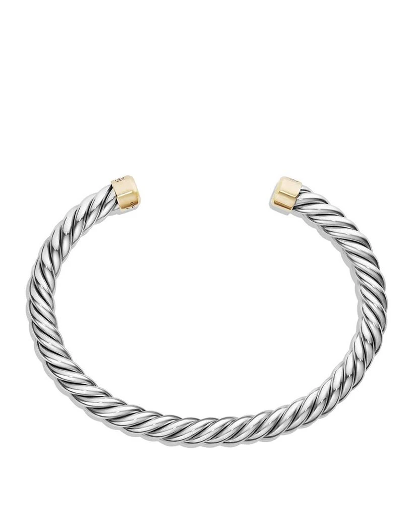 David Yurman Men's Cable Classic Cuff Bracelet with 18k Gold 2