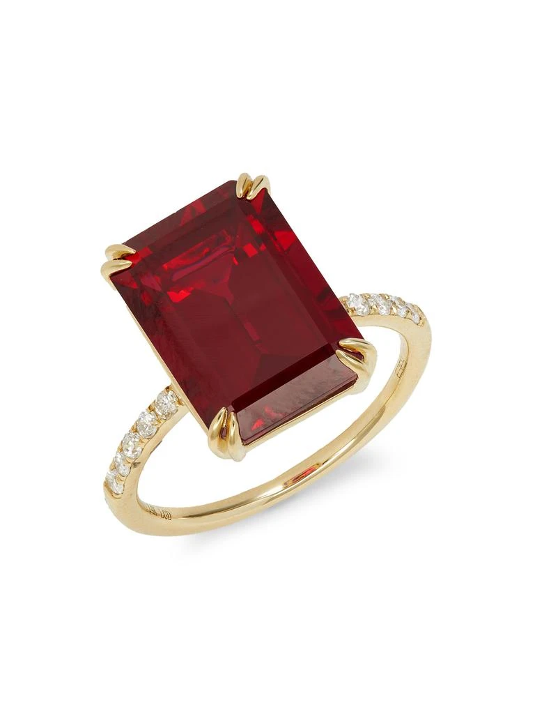 Effy 14K Yellow Gold, Lab Grown Ruby
0.20 TCW Lab Grown Diamond Ring